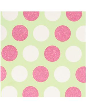 Glitter Pastel Spots Sheet of Gift Wrap - 50cm x 70cm