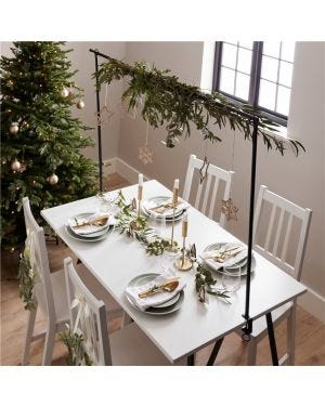 Black Metal Table Clamp - 2.4m x 88cm