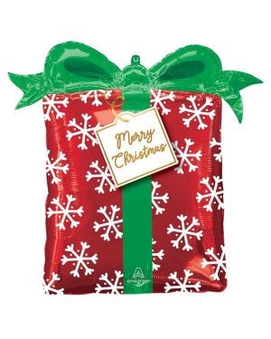 Christmas Present SuperShape Balloon - 27&quot; Foil