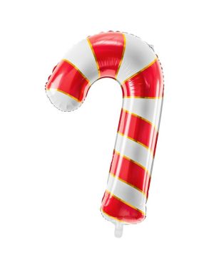 Red Candy Cane Balloon - 32&quot; Foil