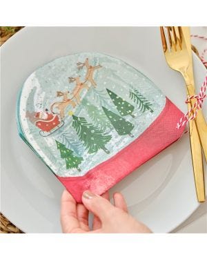 Snowglobe Paper Napkins - 33cm (16pk)