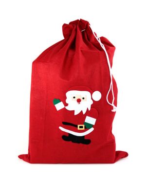 Red Fleece Christmas Santa Sack - 90cm