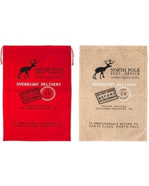 Luxury Printed Jute Sack - 70 x 50cm