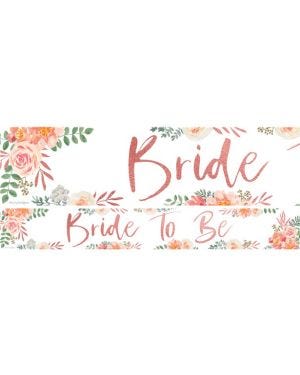 Floral Hen Party &#039;Bride To Be&#039; Paper Banners - 1m (3pk)