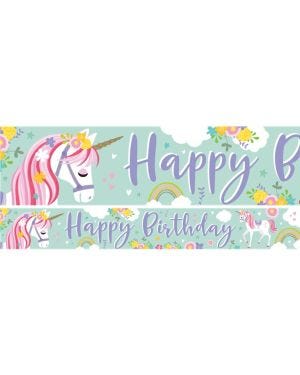Magical Unicorn Paper Banners - 1m (3pk)