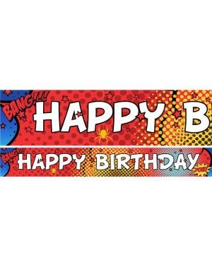 Spider-Man Style Paper Banners - 1m (3pk)