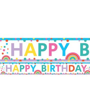 Rainbow Party Paper Banners - 1m (3pk)