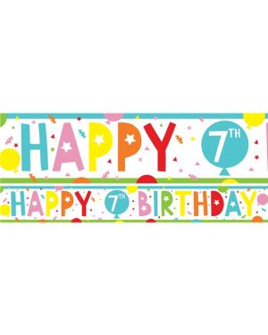7th Birthday Paper Banners - 1m (3pk)