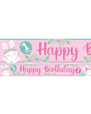 Birthday Bunny Paper Banners - 1m (3pk)