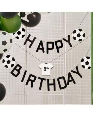 Customisable Football Birthday Bunting