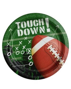 Touchdown Paper Plates - 23cm (8pk)