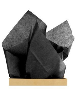 Black Tissue Paper - 50cm (20 Sheets)