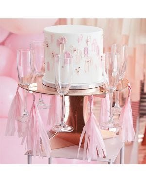 Rose Gold Cake &amp; Drinks Stand
