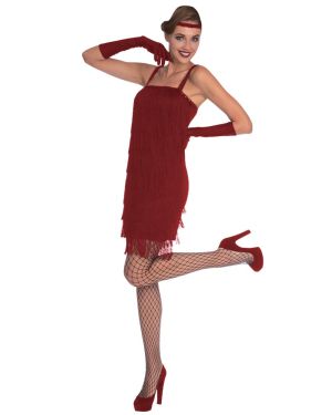 Red Flapper - Adult Costume