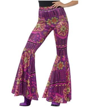 70s Flared Trousers - Adult Costume