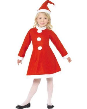 Miss Santa Dress - Child Costume