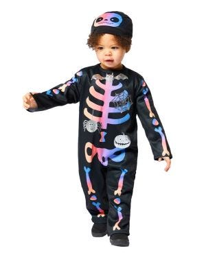 Ombre Skeleton Cutie - Baby and Toddler Costume