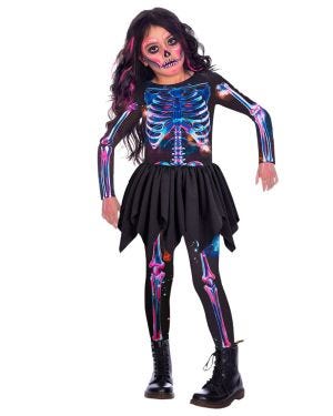 Recycled Skeleton Girl - Toddler and Child Costume