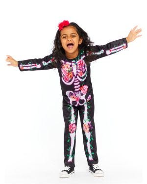 Floral Skeleton - Child Costume