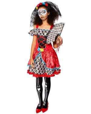 Sugar Skull Senorita - Teen Costume