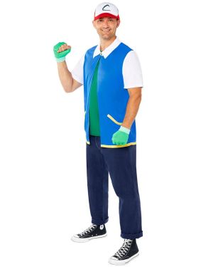 Pokemon Ash - Adult Costume