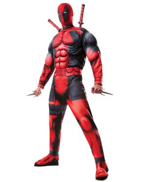 Deadpool Deluxe Muscle Chest - Adult Costume