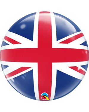 Union Jack Bubble Balloon - 22&quot;