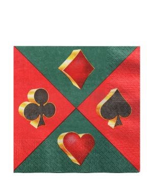 Casino Paper Napkins - 33cm (20pk)