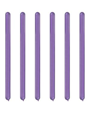 Purple Chrome Modelling Balloons - 260Q Latex (100pk)