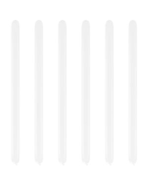 White Modelling Balloons - 360Q Latex (50pk)