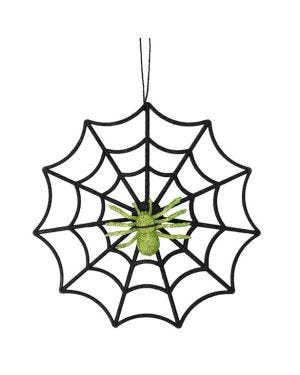 Spiderweb with Glitter Spider
