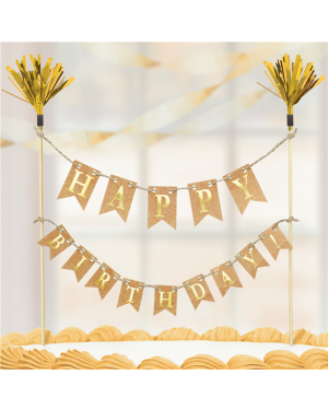 Gold Cake Pick Bunting