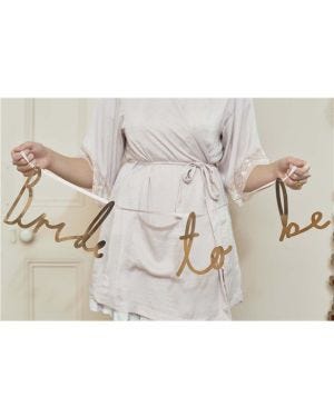 Bride To Be Rose Gold Paper Garland - 1.2m