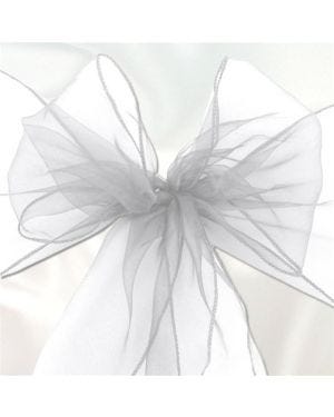 White Organza Chair Sash - 3m