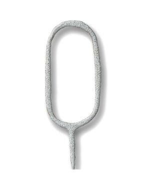 Silver Number 0 Sparkler Candle - 7&quot;