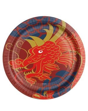 Chinese New Year Paper Plates - 23cm (8pk)