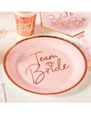 Team Bride Paper Plates - 23cm (8pk)