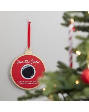 Wooden Santa Cam Decoration - 17cm