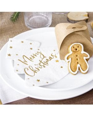 Merry Christmas Tree Napkins (20pk)