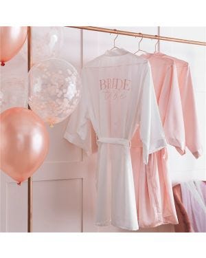 White Bride To Be Hen Party Dressing Gown