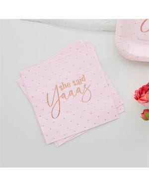She Said Yaaas Paper Napkins - 33cm (10pk)