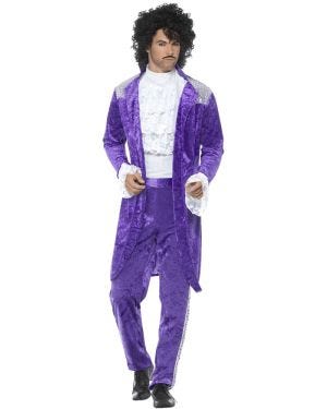 80s Purple Musician - Adult Costume