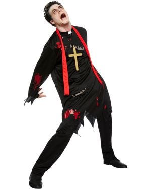 Zombie Vicar - Adult Costume