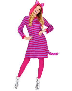 Cheshire Cat Onesie Dress - Adult Costume