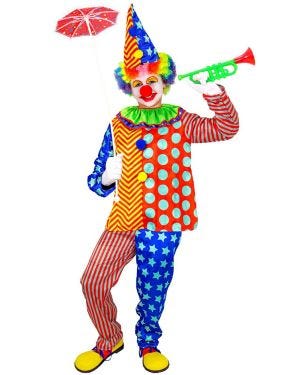 Colourful Clown - Child and Teen Costume