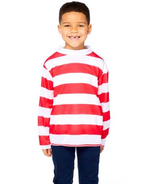 Red White Striped Top - Child and Teen Costume