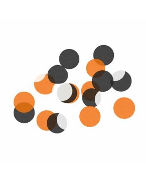 Orange &amp; Black Tissue Paper Confetti (10g pack)