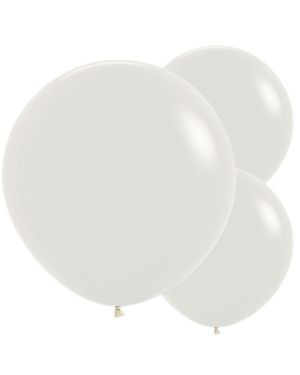 Pastel Dusk Cream Balloons - 24&quot; Latex (3pk)