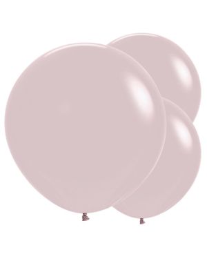 Pastel Dusk Rose Balloons - 24&quot; Latex (3pk)