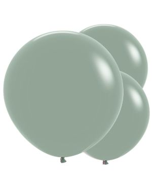 Pastel Dusk Laurel Green Balloons - 24&quot; Latex (3pk)